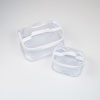 Набір прозорих косметичек 2 шт p008-white (білі)