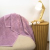 Великий банний рушник махровий GM Textile 100х150см 400г/м2 (Пудра)