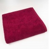 Большое банное полотенце махровое GM Textile 100х150см 400г/м2 (Бордовый)