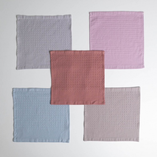 Набір вафельних серветок 30х30см 50 шт GM Textile 220г/м2 (5 кольорів)