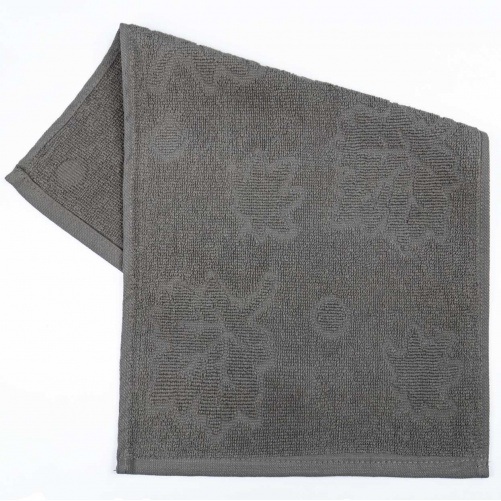 Кухонная жаккардовая салфетка GM Textile 25х45 см 380 г/м2 (Пепельный)