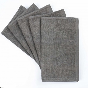 Кухонна жакардова серветка GM Textile 25х45 см 380 г/м2 (Попелястий)