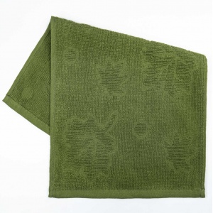 Кухонна жакардова серветка GM Textile 25х45 см 380 г/м2 (Зелений)