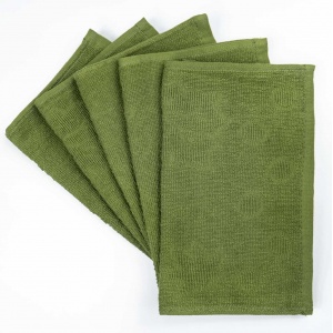 Кухонна жакардова серветка GM Textile 25х45 см 380 г/м2 (Зелений)