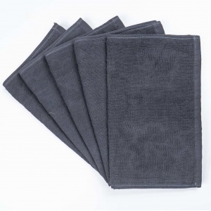 Кухонна жакардова серветка GM Textile 25х45 см 380 г/м2 (Сірий)