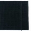 Вафельний великий банний рушник YouStar 70х140см 320г/м2 (Чорний)