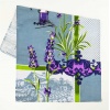 Кухонний рушник рогожка з петелькою та принтом lavender with perfume 35х61см 180г/м2 (Лавандовий)
