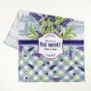 Кухонний рушник рогожка з петелькою та принтом magic provence 35х61см 180г/м2 (Лавандовий)