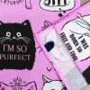 Кухонний рушник рогожка з принтом Cats GM Textile 35х61см 180г/м2 (Рожевий)