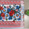 Рушник вафельний з принтом вишивки та квітами GM Textile 35х61см 180г/м2 (Різнокольоровий)