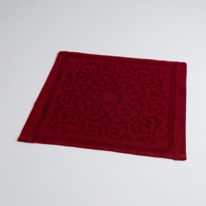 Кухонна жакардова серветка GM Textile 25х25см 380 г/м2 (Бордовий) Кухонна жакардова серветка GM Textile 25х25см 380 г/м2 (Бордовий)
