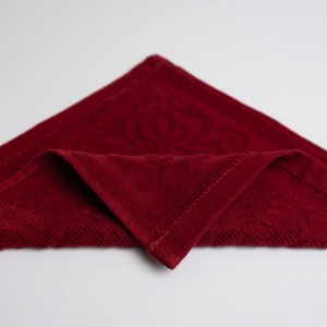 Кухонна жакардова серветка GM Textile 25х25см 380 г/м2 (Бордовий) Кухонна жакардова серветка GM Textile 25х25см 380 г/м2 (Бордовий)