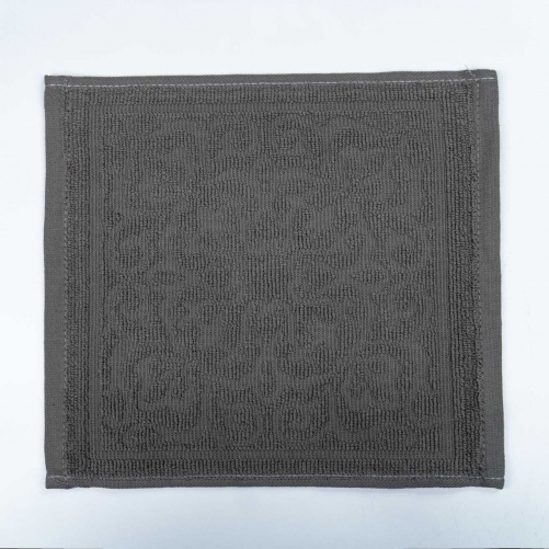 Кухонна жакардова серветка GM Textile 25х25см 380 г/м2 (Попелястий)