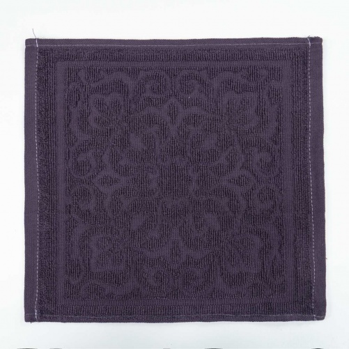 Кухонна жакардова серветка GM Textile 25х25см 380 г/м2 (Фіолетовий)