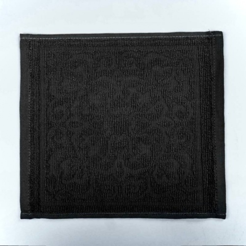 Кухонна жакардова серветка GM Textile 25х25см 380 г/м2 (Сірий)