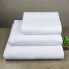 Набір махрових рушників 3шт GM Textile 40х70см, 50х90см, 70х140см 400г / м2 (Білий)