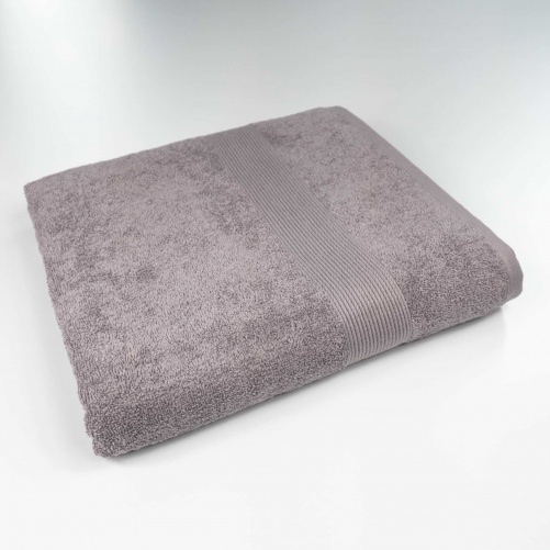 Банное махровое полотенце с бордюром GM Textile 70х140см 400г/м2 (Кофейный)