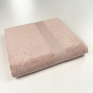 Банний махровий рушник з бордюром GM Textile 70х140см 400г/м2 (Капучіно) Банний махровий рушник з бордюром GM Textile 70х140см 400г/м2 (Капучіно)