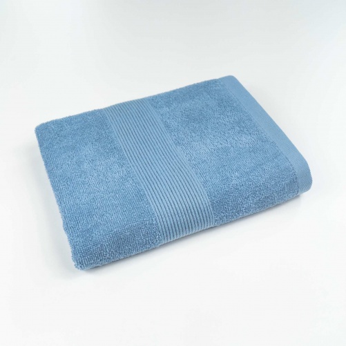 Полотенце для рук и лица махровое с Бордюром GM Textile 40х70см 400г/м2 (Синий)
