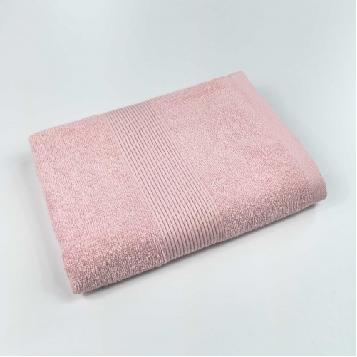 Полотенце для рук и лица махровое с Бордюром GM Textile 40х70см 400г/м2 (Розовый)