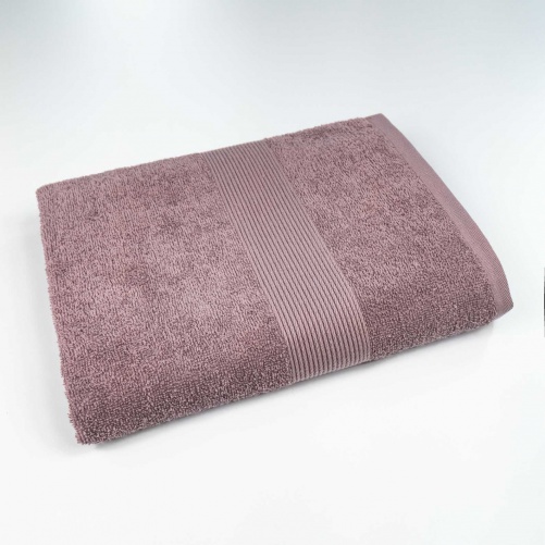 Махровое полотенце среднего размера с Бордюром GM Textile 50х90см 400г/м2 (Шоколад)
