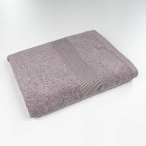 Махровий рушник середнього розміру з Бордюром GM Textile 50х90см 400г/м2 (Кавовий)