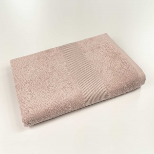 Махровий рушник середнього розміру з Бордюром GM Textile 50х90см 400г/м2 (Капучіно)