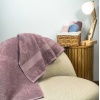 Махровое полотенце среднего размера с Бордюром GM Textile 50х90см 400г/м2 (Шоколад)