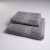 Комплект махрових рушників з бордюром 2шт GM Textile 50х90см, 70х140см 400г/м2 (Сірий)