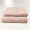 Комплект махрових рушників з Бордюром 2шт GM Textile 50х90см, 70х140см 400г/м2 (Капучіно) Комплект махрових рушників з Бордюром 2шт GM Textile 50х90см, 70х140см 400г/м2 (Капучіно)