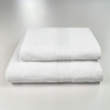 Комплект махрових рушників з Бордюром 2шт GM Textile 50х90см, 70х140см 400г/м2 (Білий) Комплект махрових рушників з Бордюром 2шт GM Textile 50х90см, 70х140см 400г/м2 (Білий)