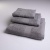 Набір махрових рушників з Бордюром 3шт GM Textile 40х70см, 50х90см, 70х140см 400г/м2 (Сірий)