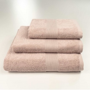 Набір махрових рушників з Бордюром 3шт GM Textile 40х70см, 50х90см, 70х140см 400г/м2 (Капучіно)