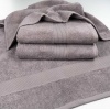 Махровое полотенце среднего размера с Бордюром GM Textile 50х90см 400г/м2 (Кофейный)