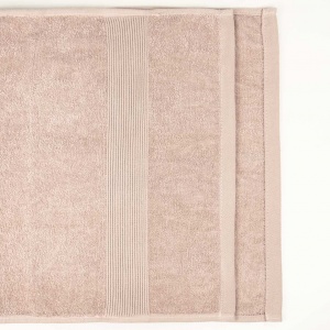 Рушник для рук та обличчя махровий з Бордюром GM Textile 40х70см 400г/м2 (Капучіно)