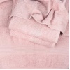 Махровое полотенце среднего размера с Бордюром GM Textile 50х90см 400г/м2 (Розовый)