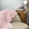 Махровое полотенце среднего размера с Бордюром GM Textile 50х90см 400г/м2 (Розовый)