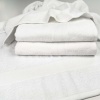 Махровий рушник середнього розміру з Бордюром GM Textile 50х90см 400г/м2 (Білий)