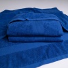 Комплект махрових рушників з Бордюром 2шт GM Textile 50х90см, 70х140см 400г/м2 (Синій)