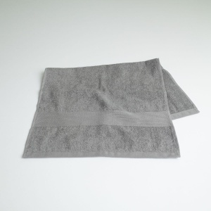 Комплект махрових рушників з бордюром 2шт GM Textile 50х90см, 70х140см 400г/м2 (Сірий)