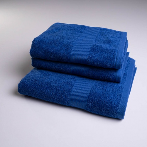 Набір махрових рушників з Бордюром 3шт GM Textile 50х90см, 50х90см, 70х140см 400г/м2 (Синій)