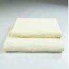 Набор махровых полотенец 2шт GM Textile 50х90см, 70х140см 400г/м2 (Молочный)