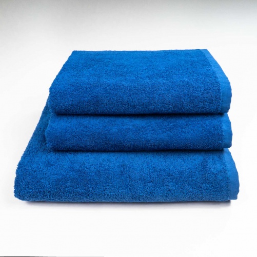 Набір махрових рушників 3шт GM Textile 50х90см, 50х90см, 70х140см 400г / м2 (Синій)