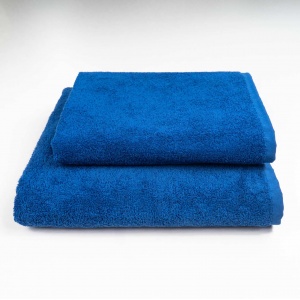 Набір махрових рушників 2шт GM Textile 50х90см, 70х140см 400г/м2 (Синій)