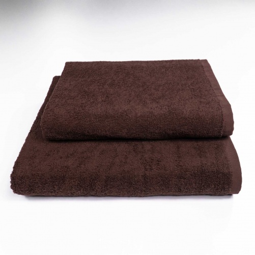 Набір махрових рушників 2шт GM Textile 50х90см, 70х140см 400г/м2 (Коричневий)