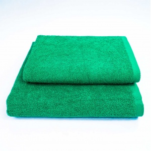 Набір махрових рушників 2шт GM Textile 50х90см, 70х140см 400г/м2 (Зелений)