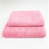 Набор махровых полотенец 2шт GM Textile 50х90см, 70х140см 400г/м2 (Розовый)