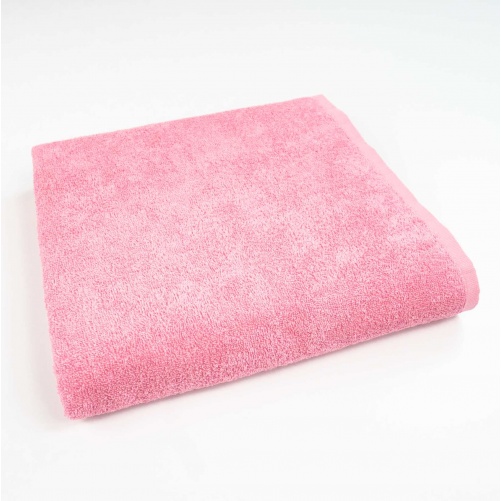Банний махровий рушник GM Textile 70х140см 400г/м2 (Рожевий)
