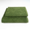 Набір махрових рушників 2шт GM Textile 50х90см, 70х140см 400г/м2 (Хакі)