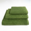 Набір махрових рушників 3шт GM Textile 40х70см, 50х90см, 70х140см 400г/м2 (Хакі)